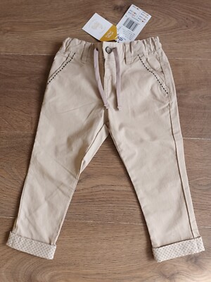 New Chicco Beige Boys Chino Pants Size 2T