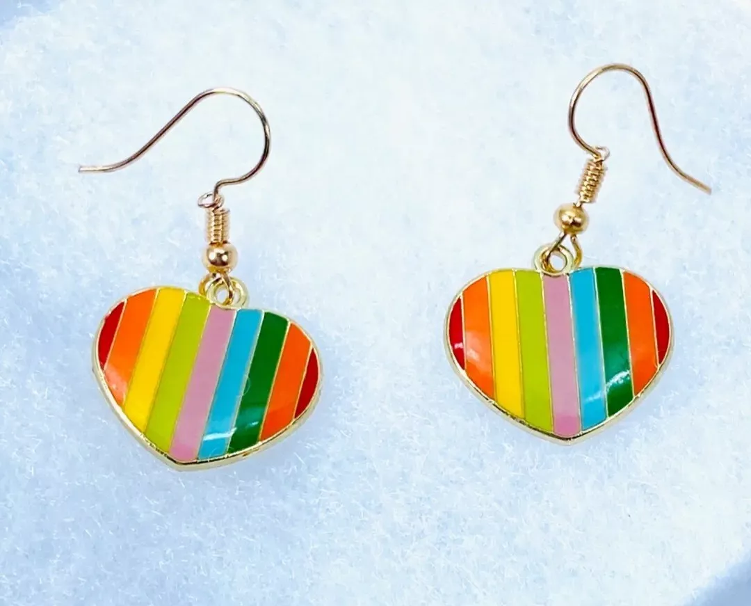 Betsey johnson 2024 rainbow earrings