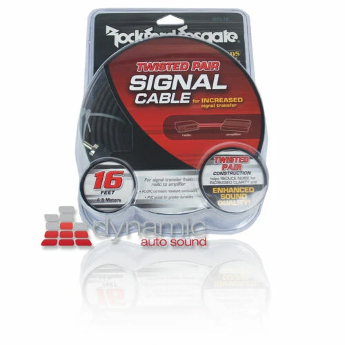 Rockford Fosgate 15-19ft 2 Channel Car Audio & Video Interconnect Cables