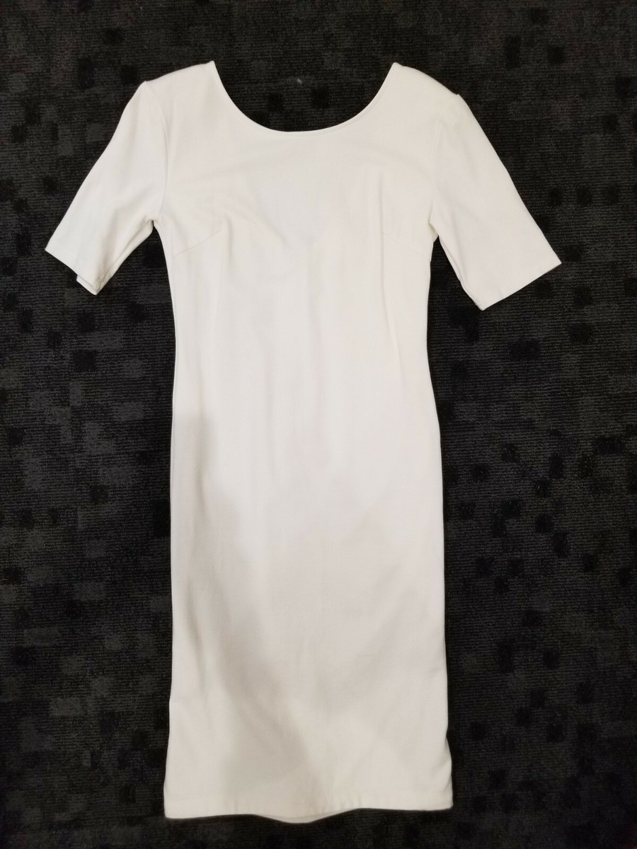 white dress with gold zipper Trina Turk Women's Nuvola Zip-Front Midi Dress in Corso Coral size XS