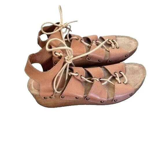 Sandalias superiores de cuero para mujer Coolway