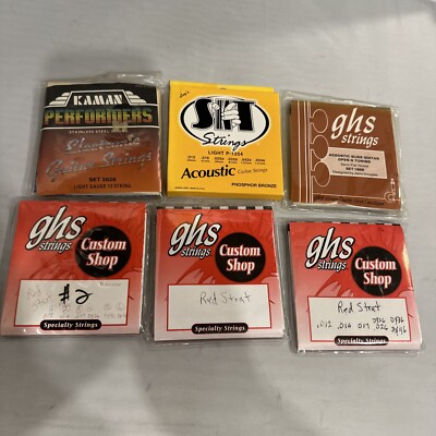 Lot of Guitar Strings GHS SIT Kaman Savarez