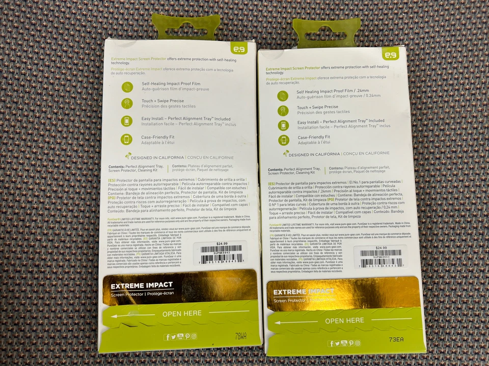 PureGear Extreme Impact Screen Protector for Samsung Galaxy J3 Prime (2 Pack) - Image 2 of 2