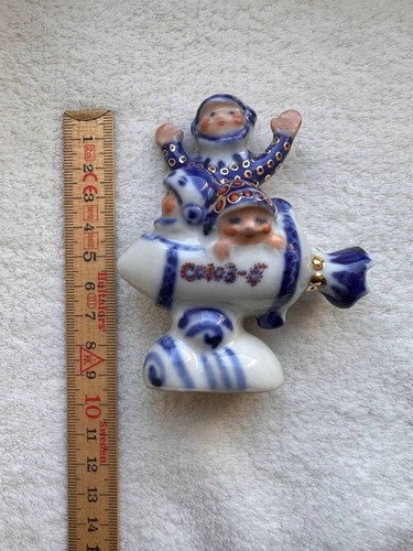 Porcelain. Astronauts. Soyuz-5. Tregubova. Vintage USSR - Picture 9 of 12