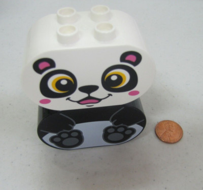 Lego Duplo Black & White Panda Bear Specialty Zoo Forest Animal #2