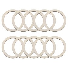 50Pcs 2 Inch Unfinished Wood Rings Flat Round Natural Wooden Ring Circle