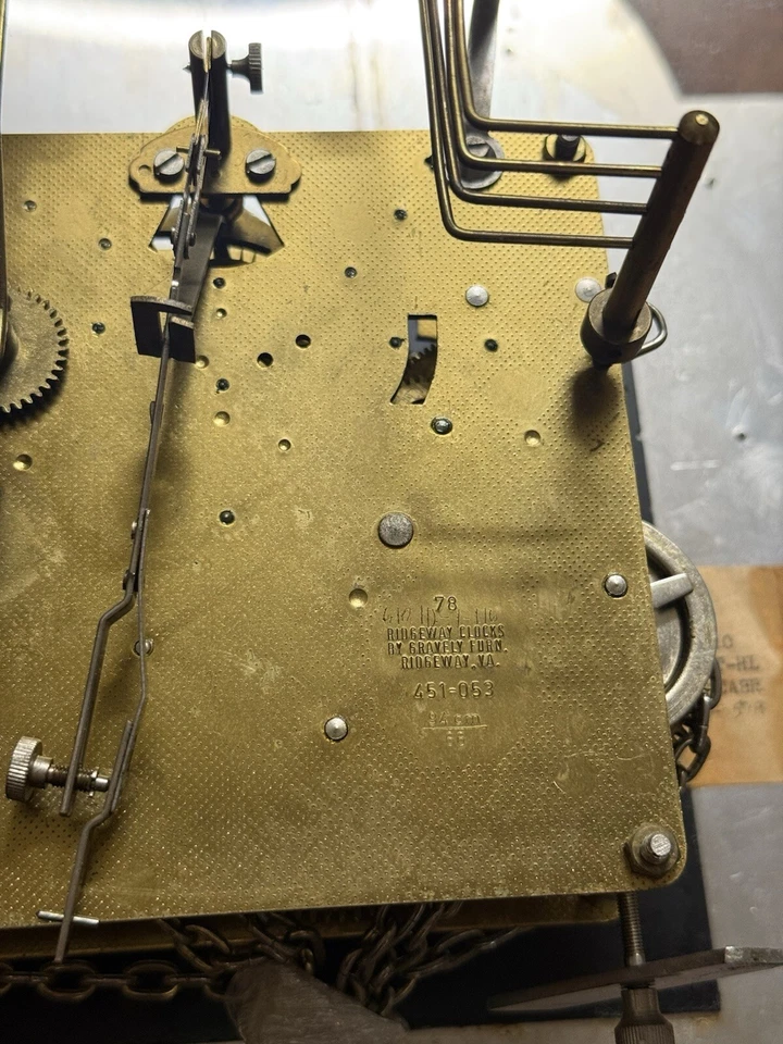 Piezas completas de reloj de abuelo Ridgeway DE COLECCIÓN Foto 2 de 4