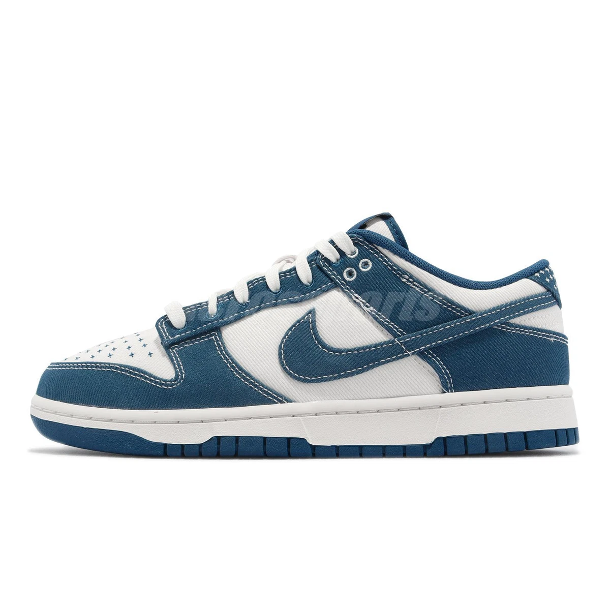 Nike Dunk Low Retro SE Sashiko Industrial Blue Men Unisex Casual DV0834-101