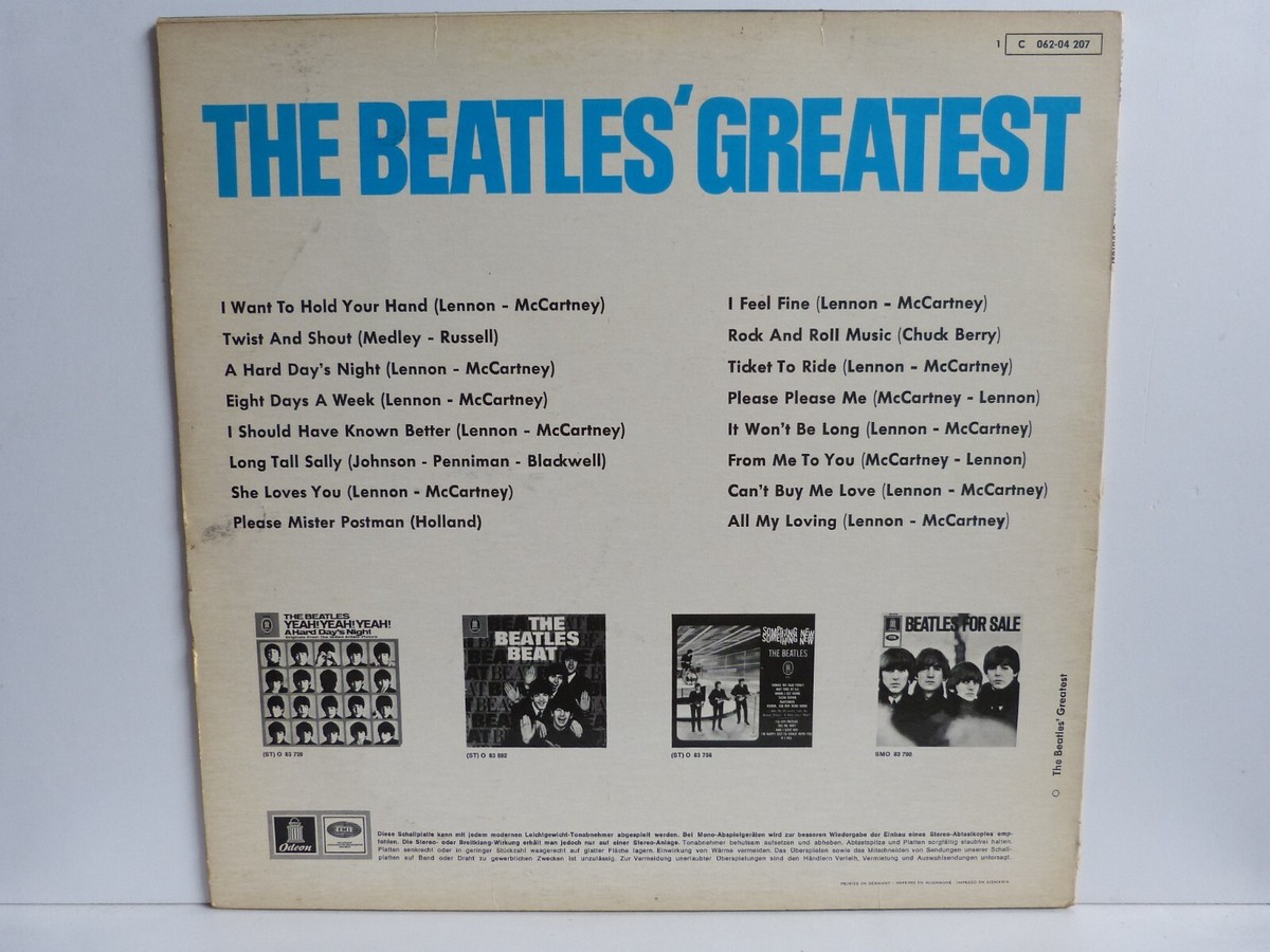 The Beatles – LP – The Beatles' Greatest / Odeon 1C 062-04 207 von