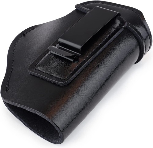 Tactical Leather IWB Gun Holster for S&W M&P Shield | Glock 17 19 22 23 32 33 43 - Picture 11 of 12