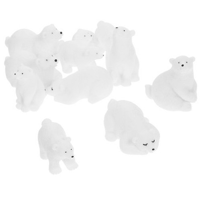  3 Pack Eisbär Kuscheltier Figur Polarbärenspielzeug Eisbärenspielzeug