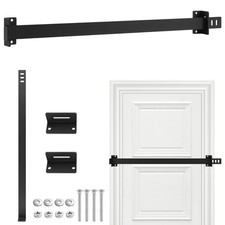 GARDEN SHED LOCK BAR, FACTORY / GARAGE/ OFFICE DOOR SECURITY - HEAVY DUTY STEEL