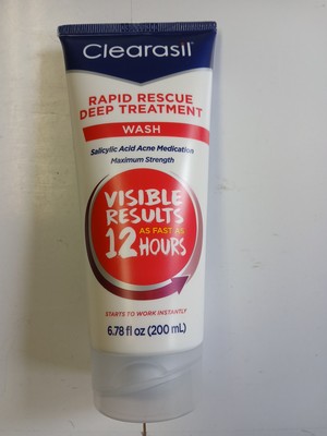 Clearasil Rapid Rescue Facial Wash Deep Acne Treatment Clear Skin Gentle 6.78oz