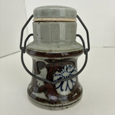 Vintage Paul Marshall Stoneware 4.75'' Spice Jar Canister Container Mid Century