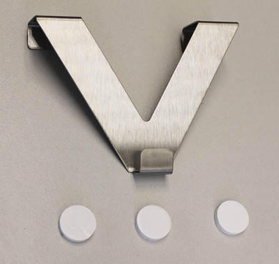 V-Fensterhaken Easy Fix - Aluminium - Silber - 2er-Set - Deko - Aufhänger - Halt