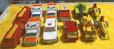 Vintage Lesney Matchbox Lot of 12 City Vehicles Various Conditions