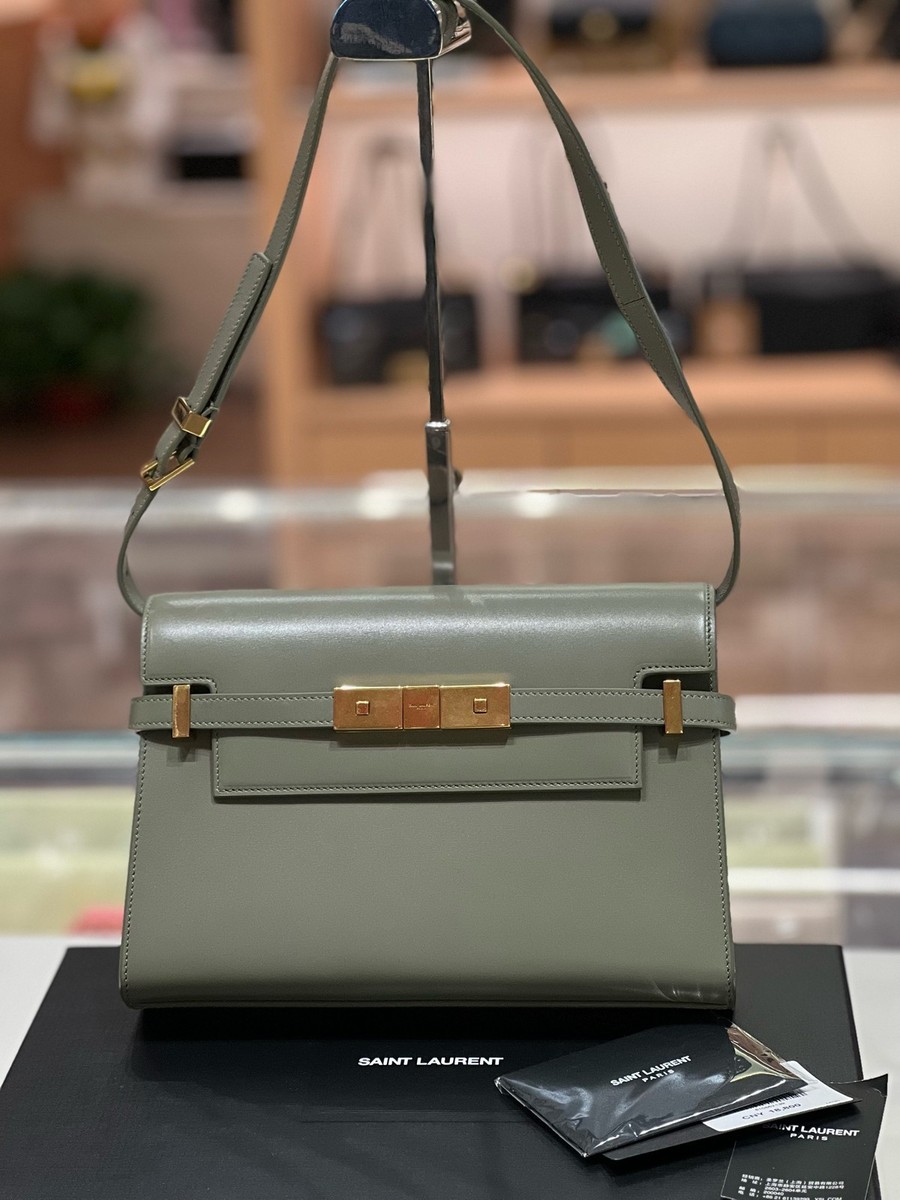バッグ Yves Saint Laurent shoulderbag YSL Saint Laurent Manhattan Medium Calfskin Leather Flap Shoulder