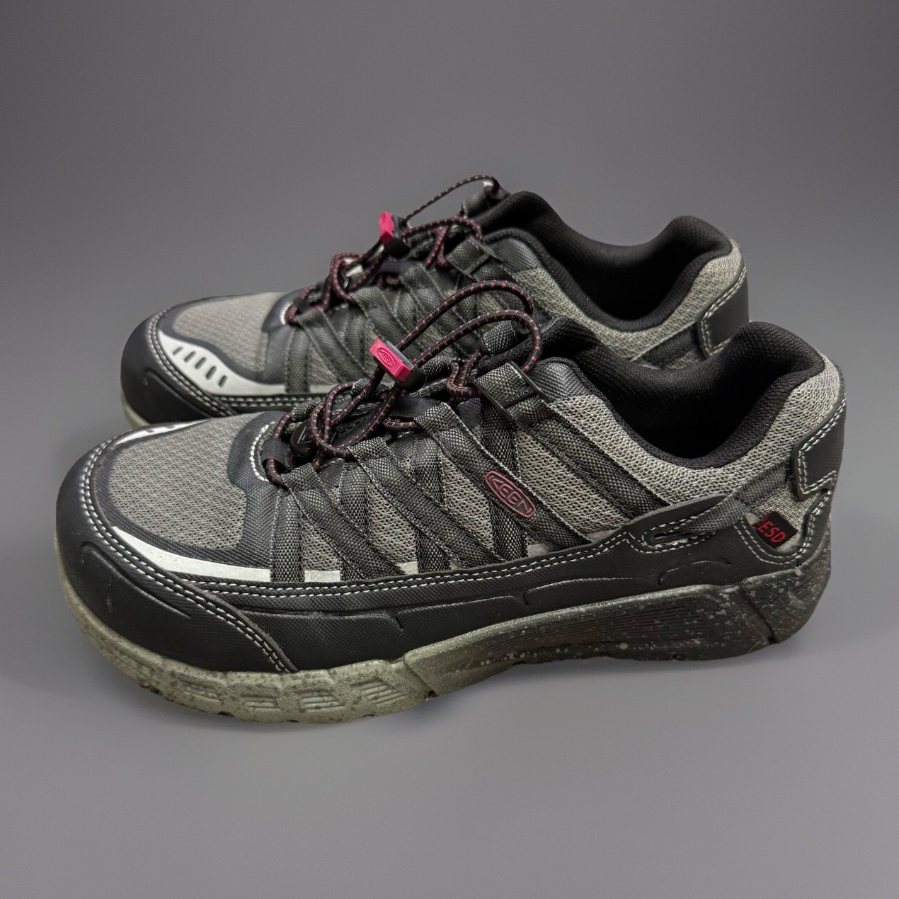 Scarpe da lavoro KEEN Asheville ESD donna misura 8 5 M punta alluminio nero nuove