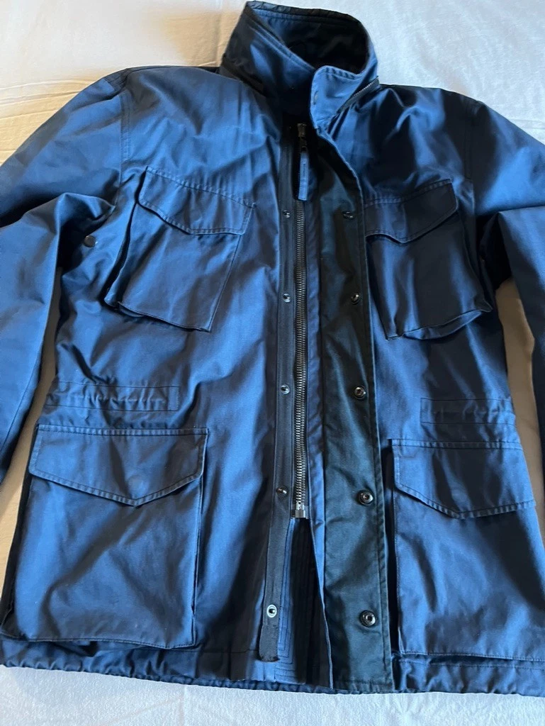 Rag & Bone mens size 40R cotton blue military field jacket, excellent. - product detail image 3
