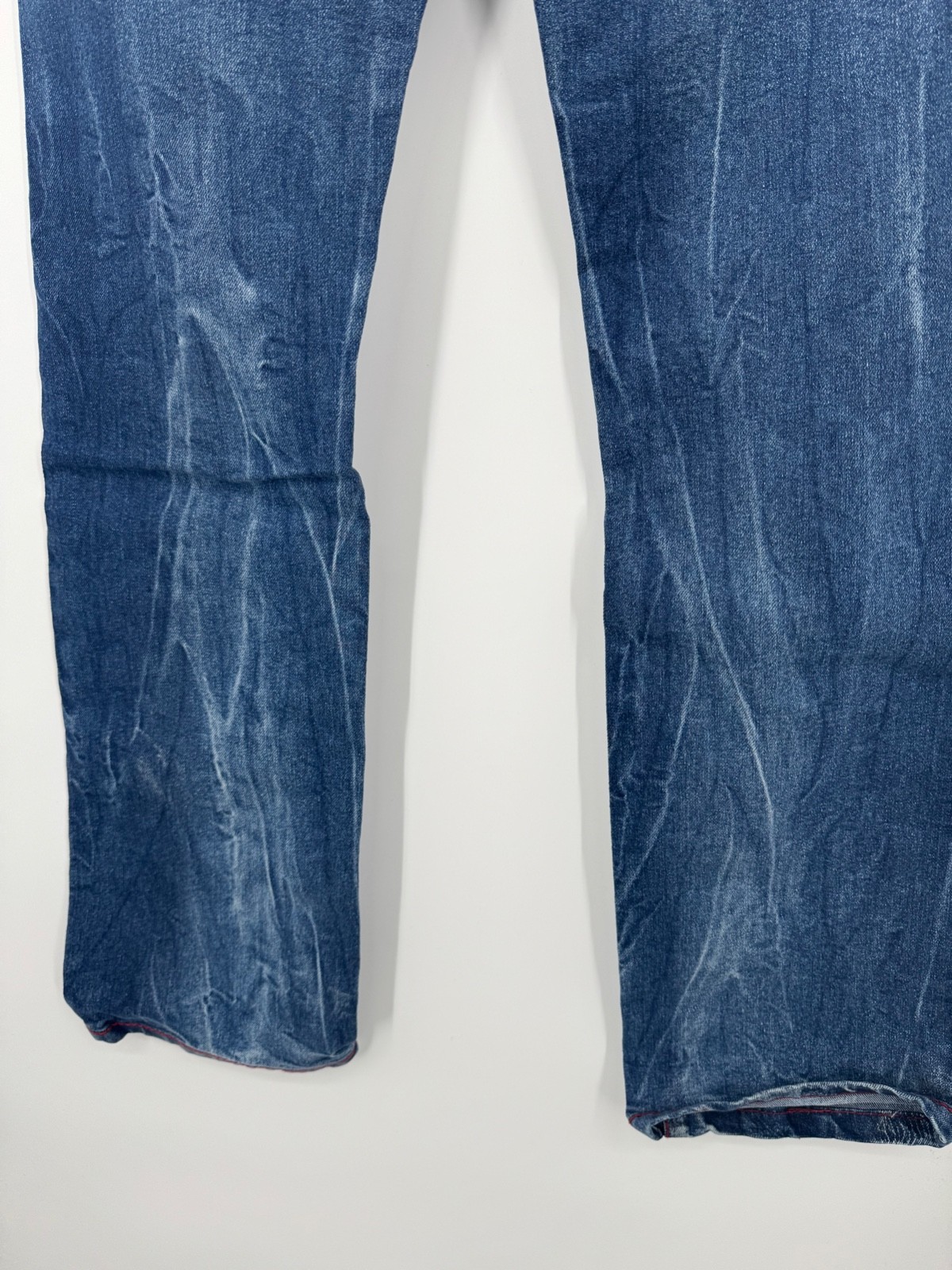 NWT True Religion Ricky SN Chain Stitch Jeans Boys 12 Lagoon Blue Distressed thumbnail 3