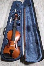 Mendini By Cecilio Violin, 4/4 Beginner Kit w/Hard Case, Bow Missing Strings