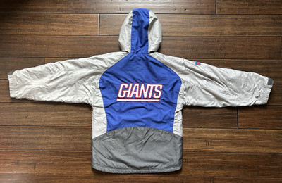 Vintage YOUTH Reebok On Field New York Giants Jacket Fleece Team