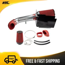 Cold Air Intake Kit +Red Filter with Heat Shield For 04-06 Chevy Silverado 1500