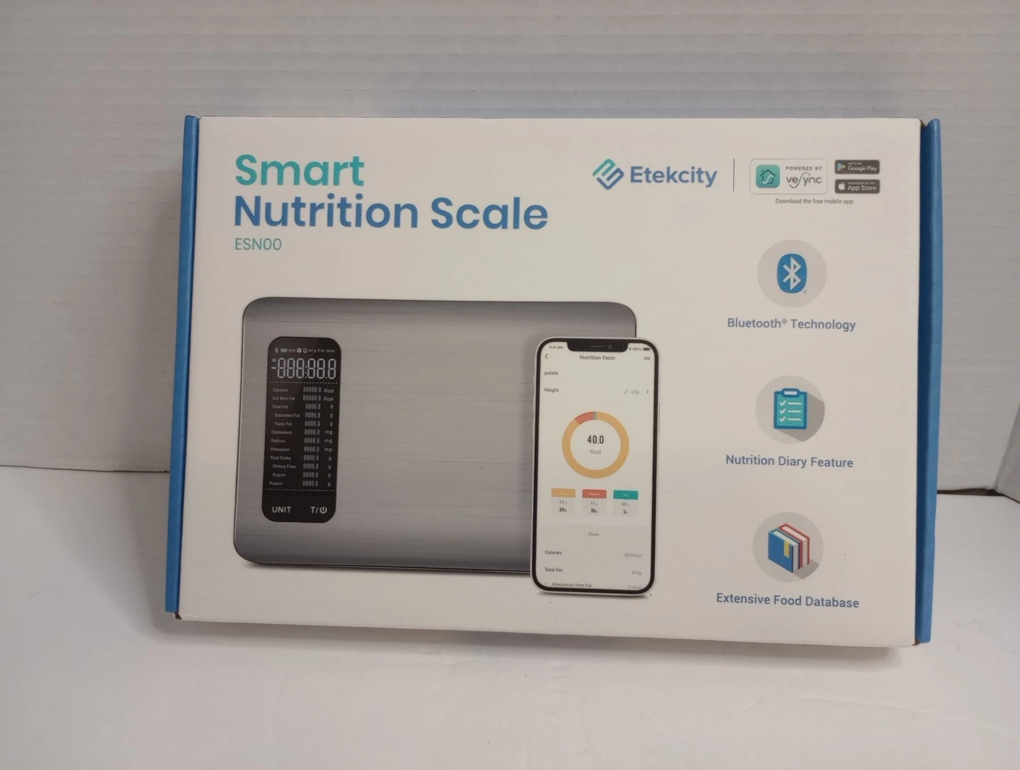 Etekcity ESN00 Kitchen Digital Scale - Silver