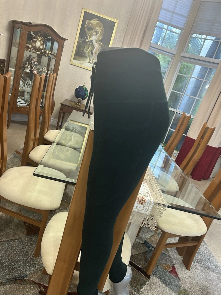 Legging midi BEYOND YOGA Spacedye Go Pocket verde jaspeado oscuro usado en excelente estado talla XS Foto 4 de 4