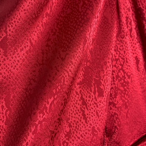Song of Style Edwin Maxi Dress Cranberry Red Jacquard Puff Small New - Picture 10 of 20