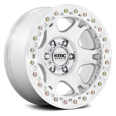 KMC KM238 VI BEADLOCK Wheels 17x9 (-38, 8x165.1, 125.1) Machined Rims Set of 4