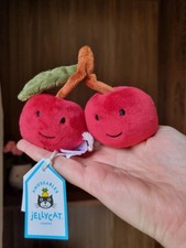 Jellycat genuine Amuseables Rare Fabulous Cherry new with tags!