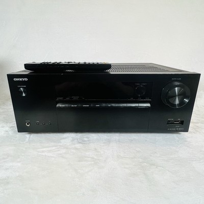 Onkyo TX-SR373 5.2 Channel 4K Ultra HD AV Receiver w/ Remote Bundle