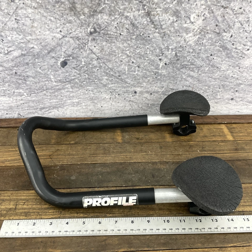 Manillar de triatlón contrarreloj aerobar perfil vintage años 90 aluminio 570 g 23,7 mm Foto 3 de 4