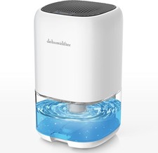 Small Dehumidifier for Home Bedroom Bathroom 1000ml Portable Quiet Auto Shut Off
