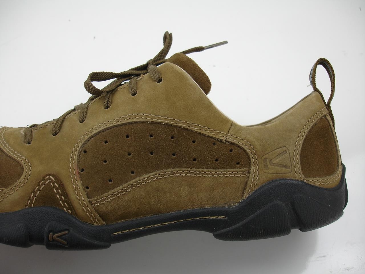 Scarpe uomo 11 M Keen Lisbon bisonte pelle marrone stringate escursionismo passeggio casual