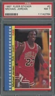 Michael Jordan 1987 Fleer Sticker #2 - PSA 7 - 2nd Year Card - Red Hot !