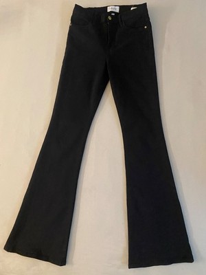 FRAME Le High Flare Jeans Gr. 27   Schwarz / Film Noir   Designer Flared Jeans