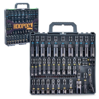 Impact Magnetic Nut Driver Set, 55PCS Impact Driver Bit Set, Deep M... Fast Ship