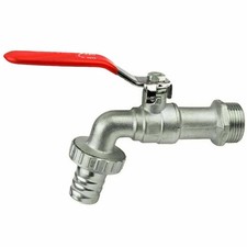 Outdoor Garden Water Tap 1/2 & 3/4" BSP Single Lever Ball Valve Plug Faucet Taps
