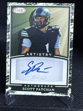 2022 Sage- Scott Patchan Artistry Auto Rookie Rc Card