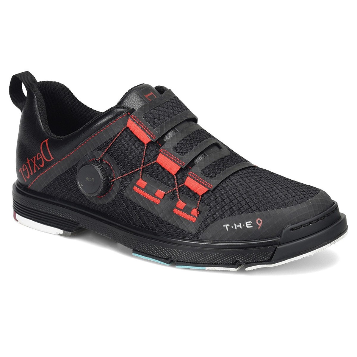 Dexter Mens The 9 Stryker Black Red Wide Bowling Shoes | eBay