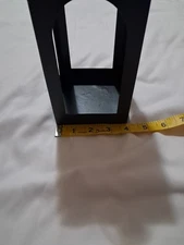 Black Metal Candle Holder Lantern Decorative, Indoor/Outdoor Use 10.5x4