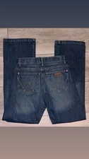 Wrangler Retro Relaxed Boot Jeans Boys Size 14 R  Missing button  spot