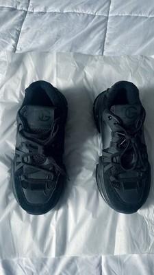 Dolce & Gabbana Air Master Paneled Black Suede Leather Men s Sneakers EU 42 US9