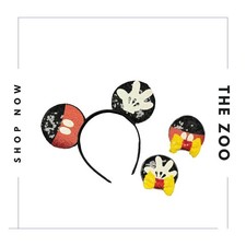 Headband and Hair Clips Mouse Ears Mickey Mouse