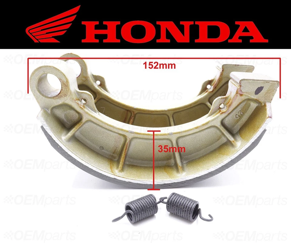 Juego de (2) zapatas de freno y resortes traseros Honda #43120-MW3-671 (ver tabla de montaje) Foto 4 de 4