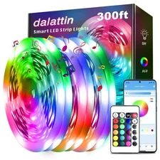 Led Lights for Bedroom 300ft, Smart Led Strip Lights with App Control Remote,...