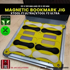 xTool F1 Ultra & F2 Ultra Leather Bookmark Jig | Laser Engraving Template 2 Size