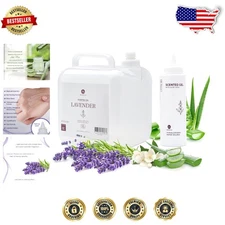 Hydrating Conductive Gel, Lavender, Aloe Vera, Non-Irritating, 5L + 8.5oz Refill